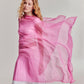 Essential Modal-silk Blend Crinkle Wrap in color beach pink