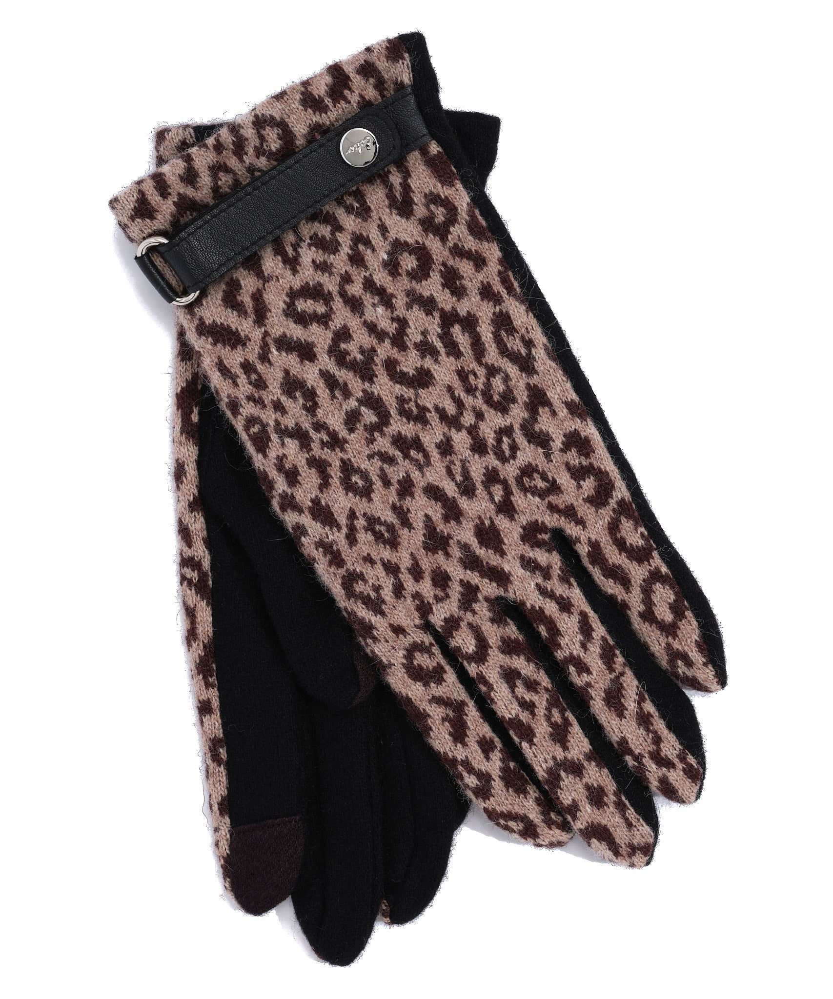 Animal Touch Glove With Strap in color Camel
