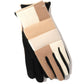 Wool Blend Patchwork Glove in color Teak