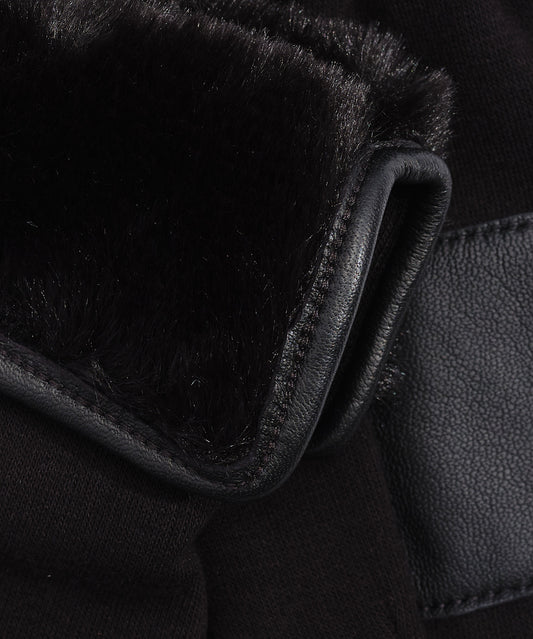 Fold Down Faux Fur Cuff Glove
