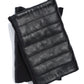 Channel Quilted Leather  Hand-warmer in color Black