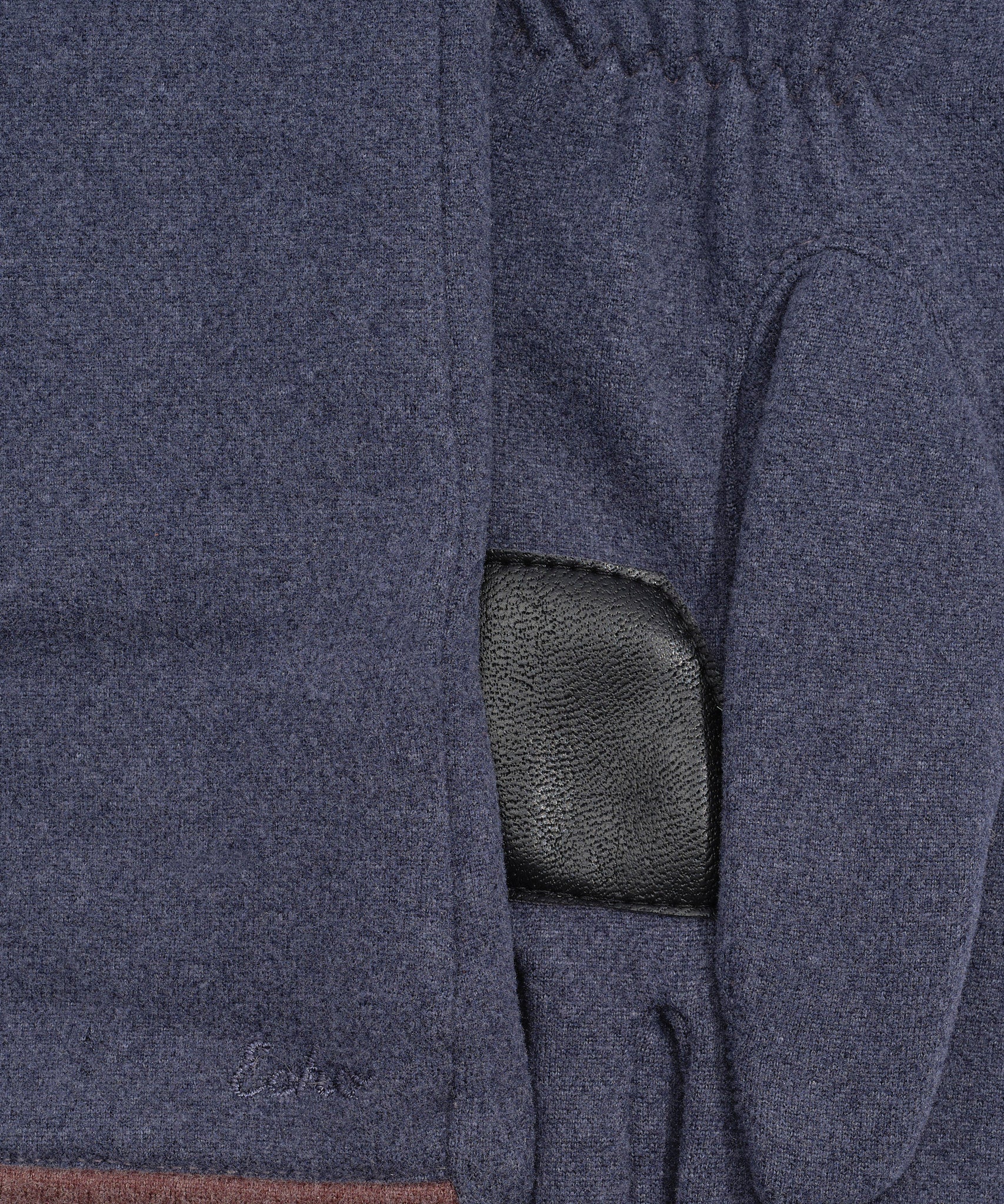 Comfort Stretch Long Touch Glove in color Denim Blue