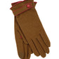 Belted Glove in color English Moss