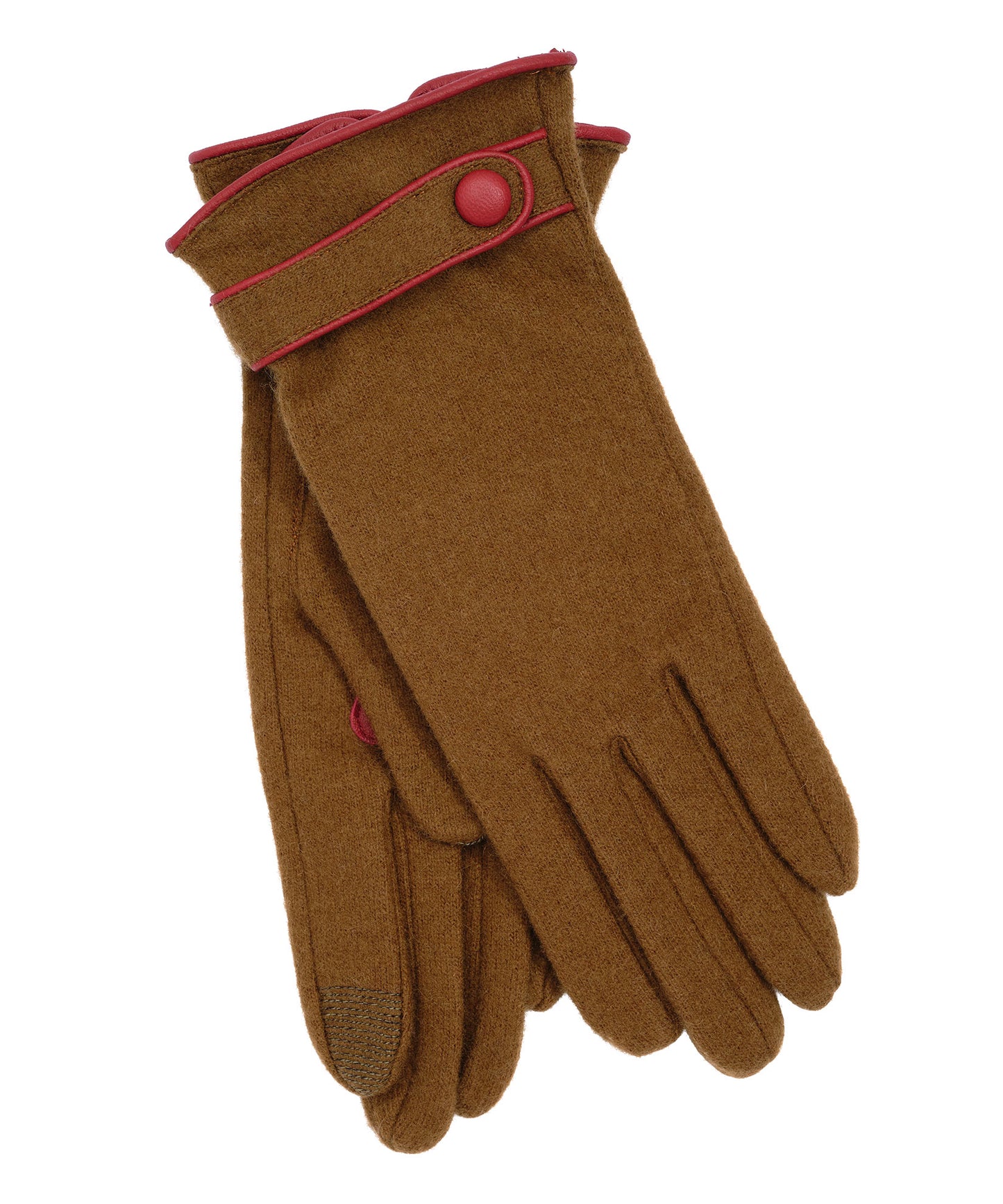 Belted Glove in color English Moss