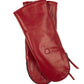 Zip-top Glove With Faux Fur Lining in color Cherry