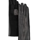 Long Leather Glove in color black