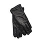 Stitch Detail Leather Glove in color black