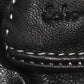 Stitch Detail Leather Glove in color black multi