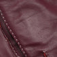 Stitch Detail Leather Glove in color fig