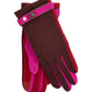 Adjustable Belt Glove in color winter berry