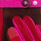 Adjustable Belt Glove in color winter berry