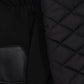 Layered Top Quilted Glove in Black