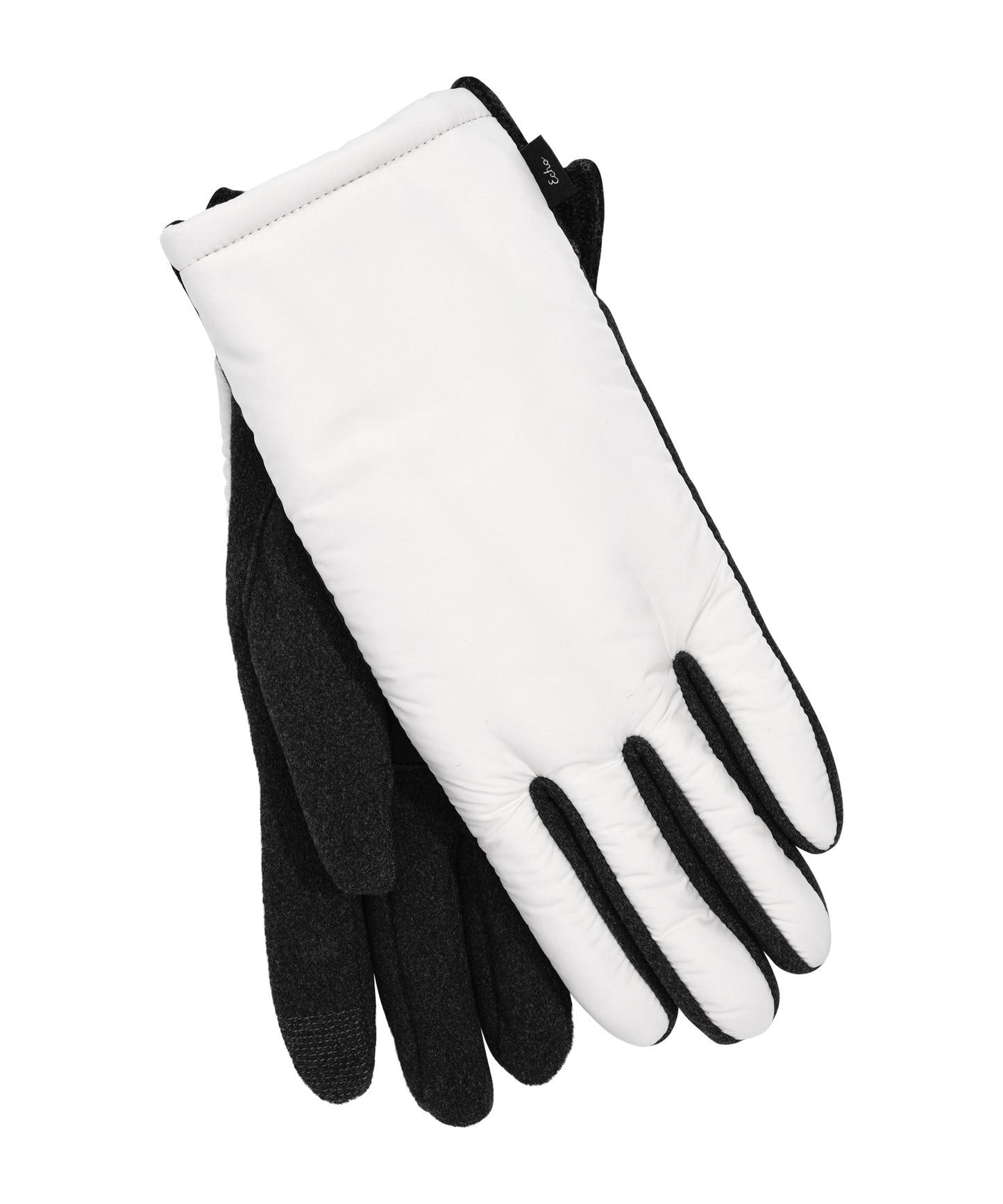 Comfort Stretch Puffer Glove in color Cream/Black