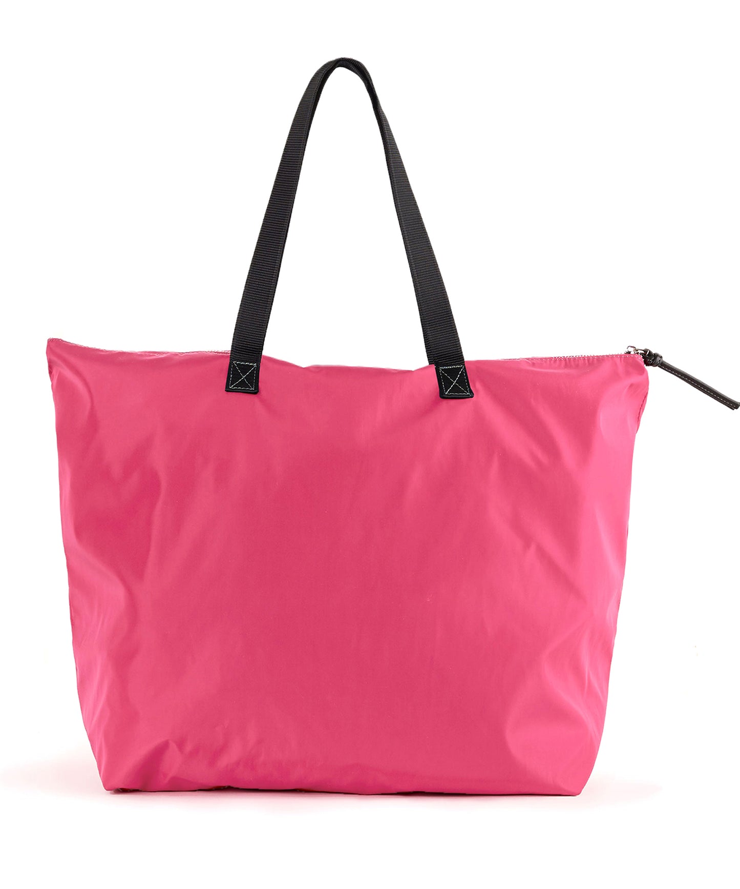 Victoria's Secret Pink and Black Stripe Expandable Tote Bag Top