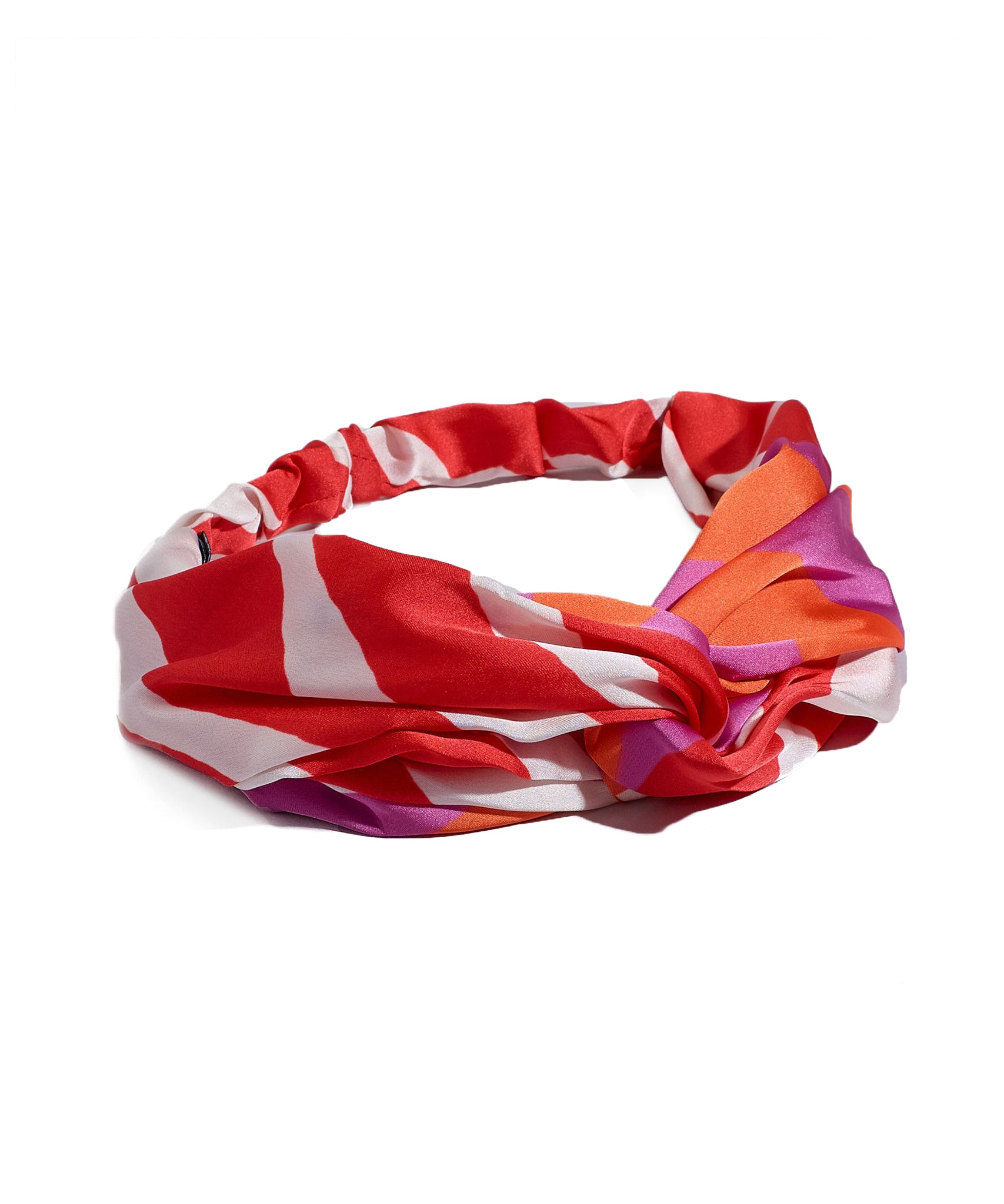 Beautiful Reversible Red Floral & Black Dot Silk Square Head Scarf |  Bleecker