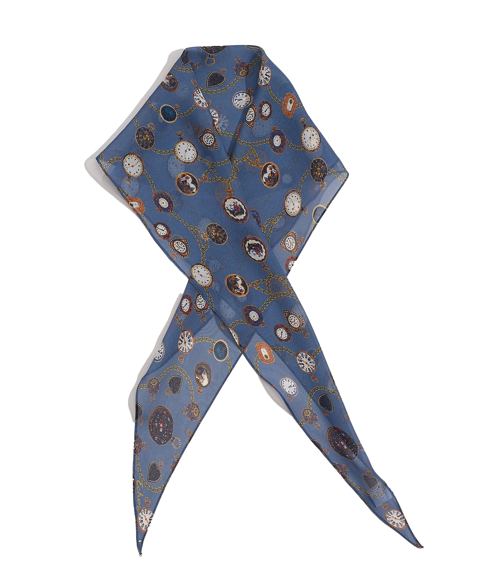 Louis Vuitton Shawl Square Scarf in Monogram Blue Denim - SOLD