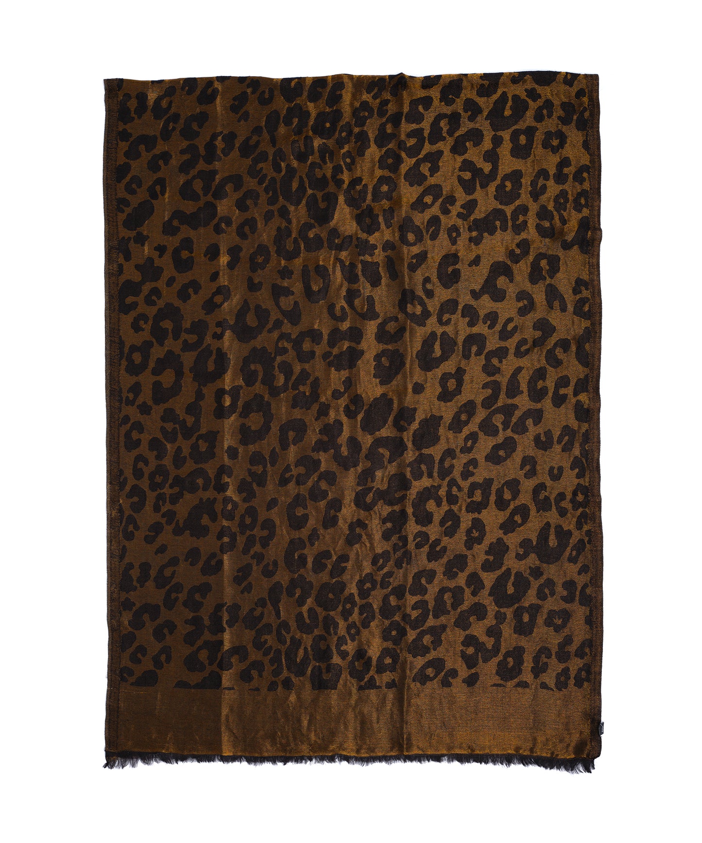 Leopard Shine Wrap in color Black