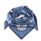 The Marquee 35" Silk Square Scarf in Mystic Blue