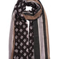 Foulard Stripe Wrap in color Black