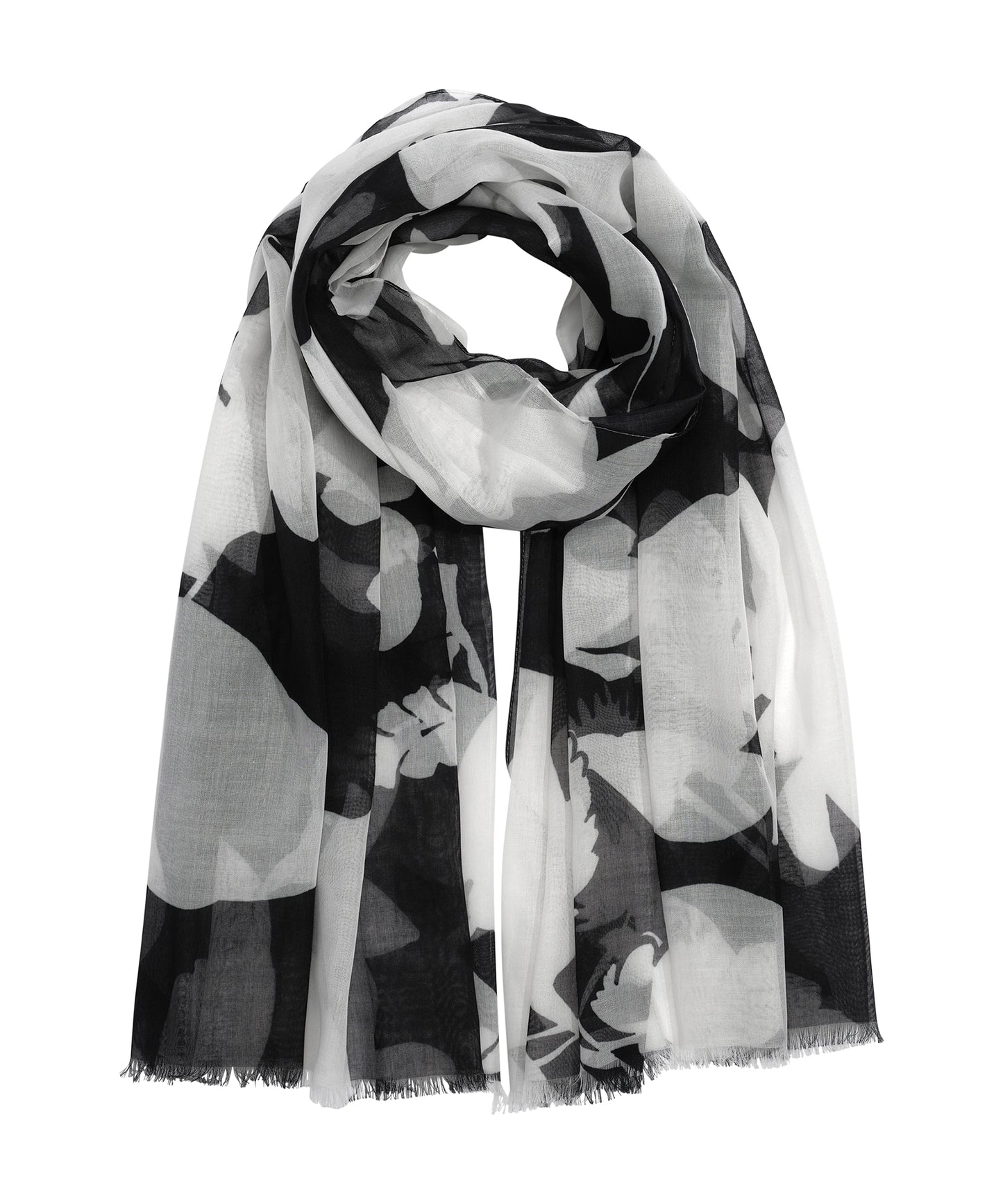 Flower Burst Sustainable Wrap in color Black