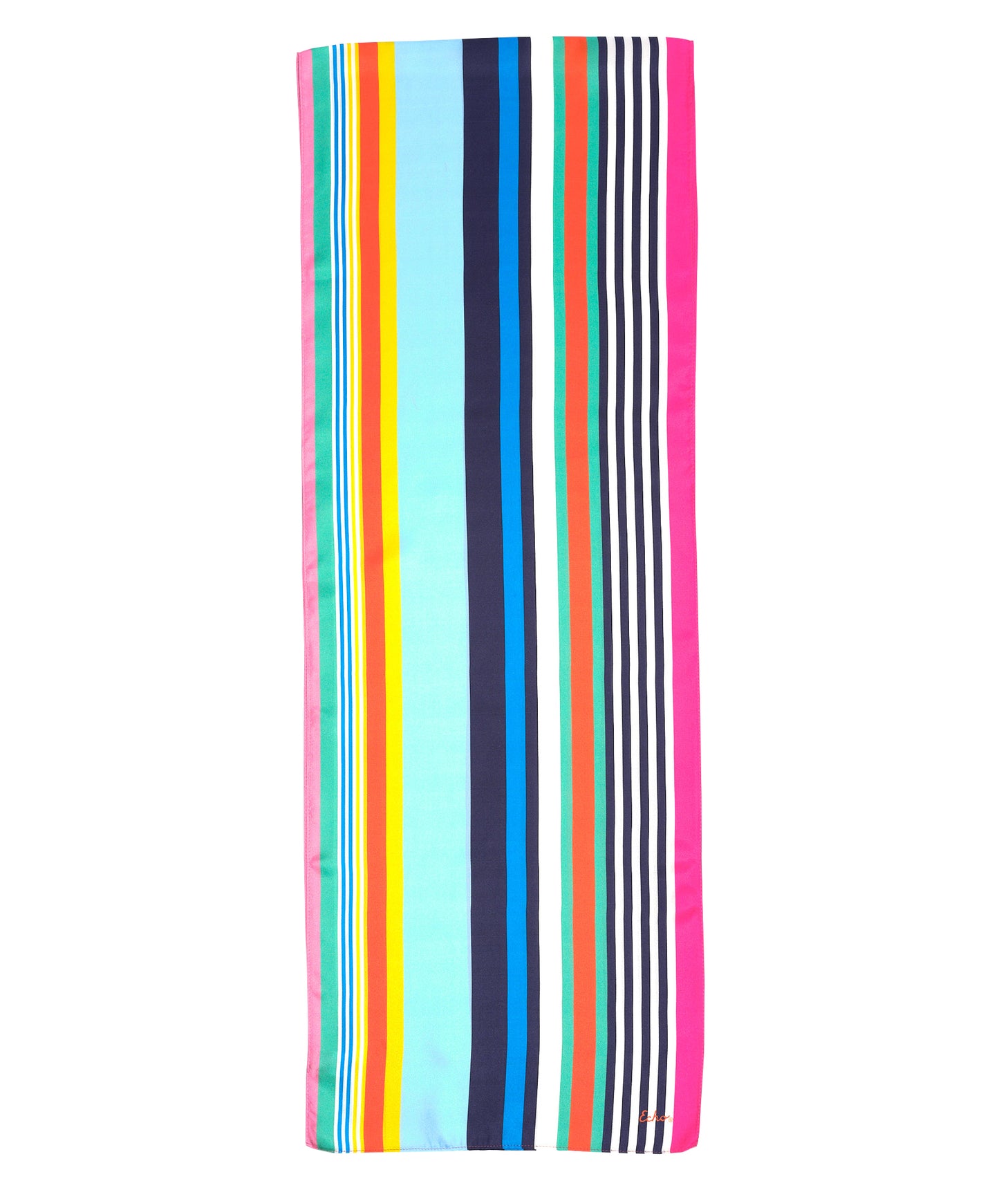 Tropic Stripe Silk Oblong in color Multi