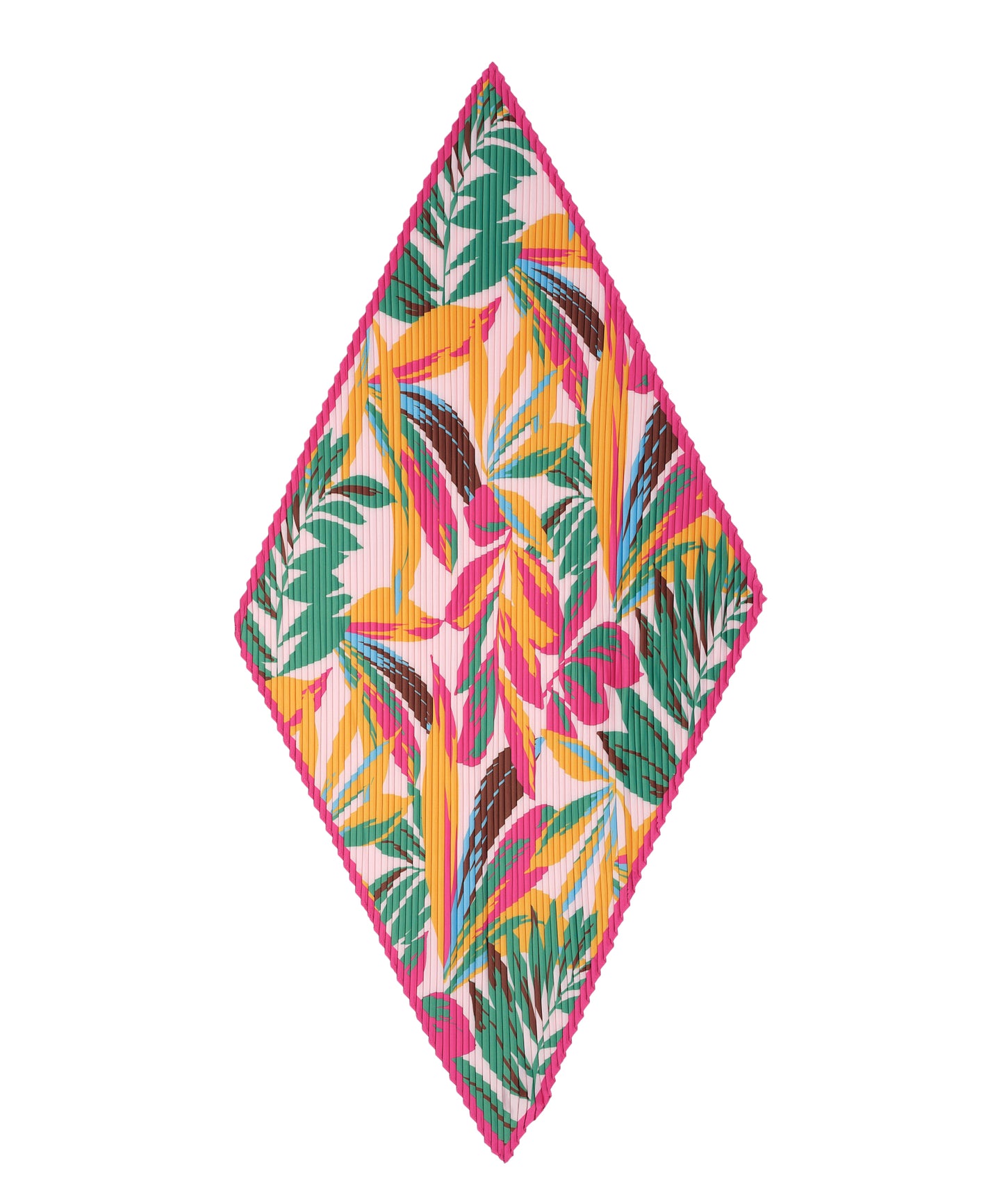 Lanai Pleated Diamond in color Hibiscus