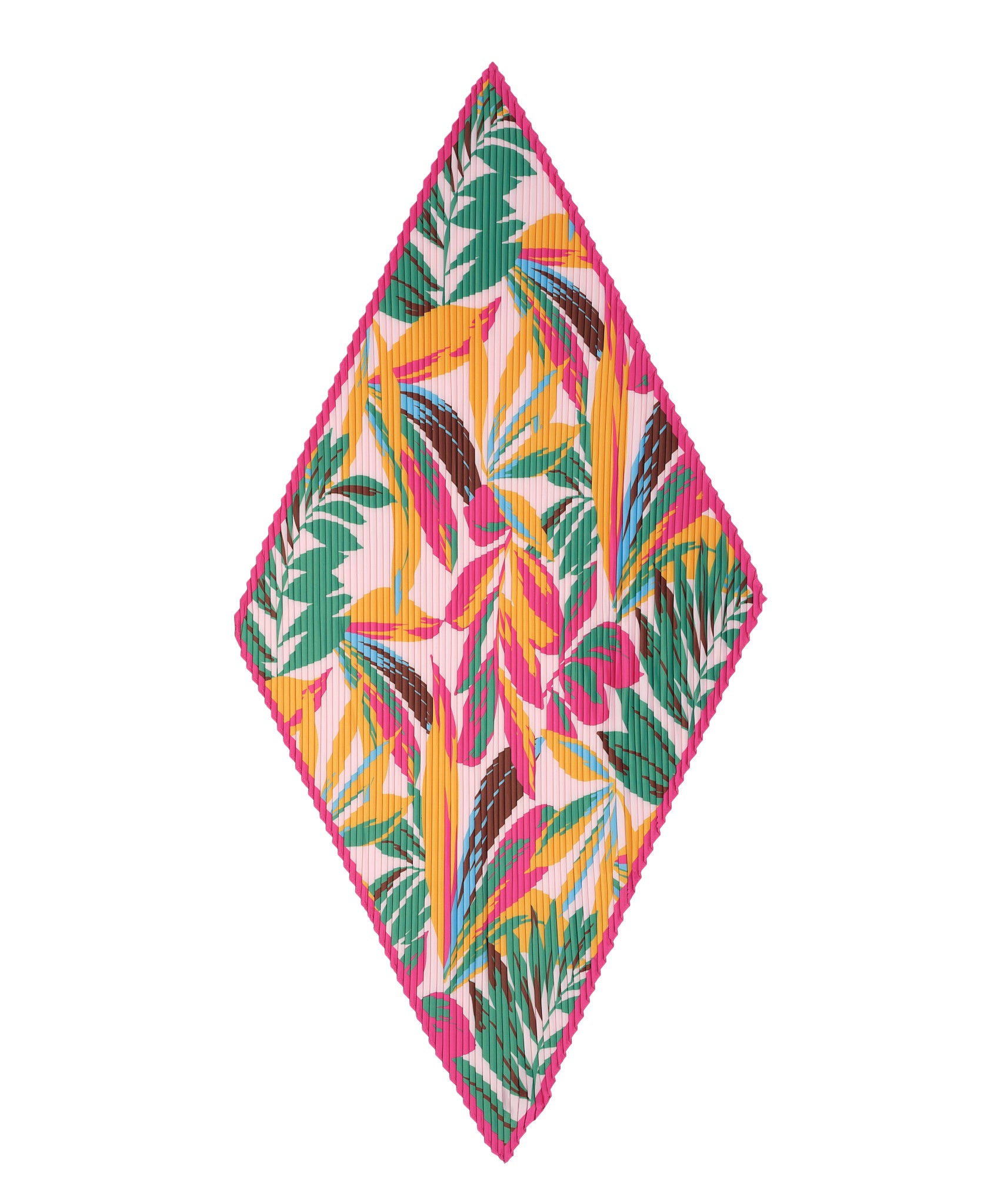 Lanai Pleated Diamond in color Hibiscus
