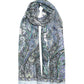 Manor Paisley Oblong Scarf in Blue Dusk