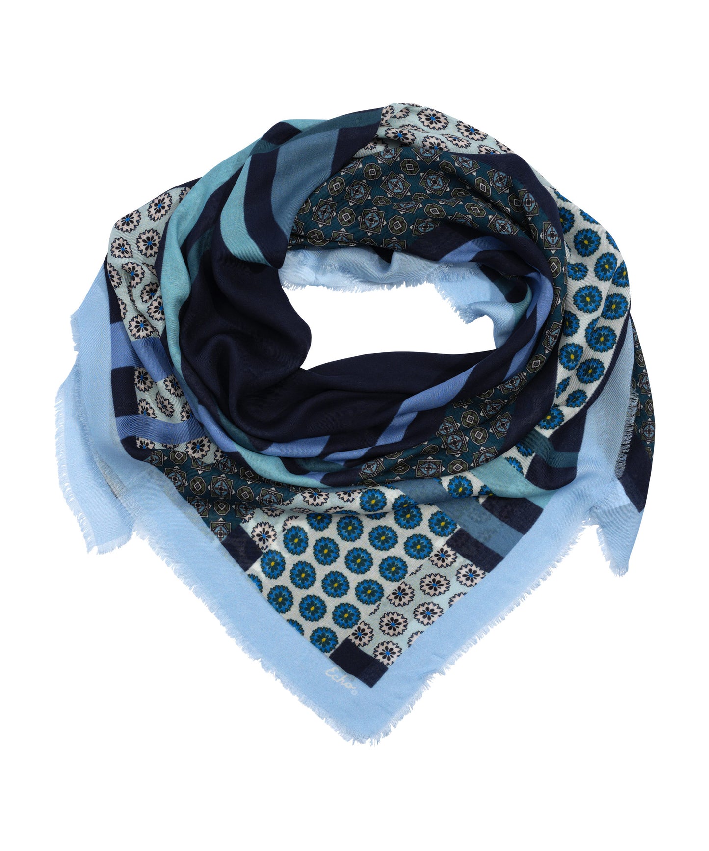 Foulard Patch Square in color Navy