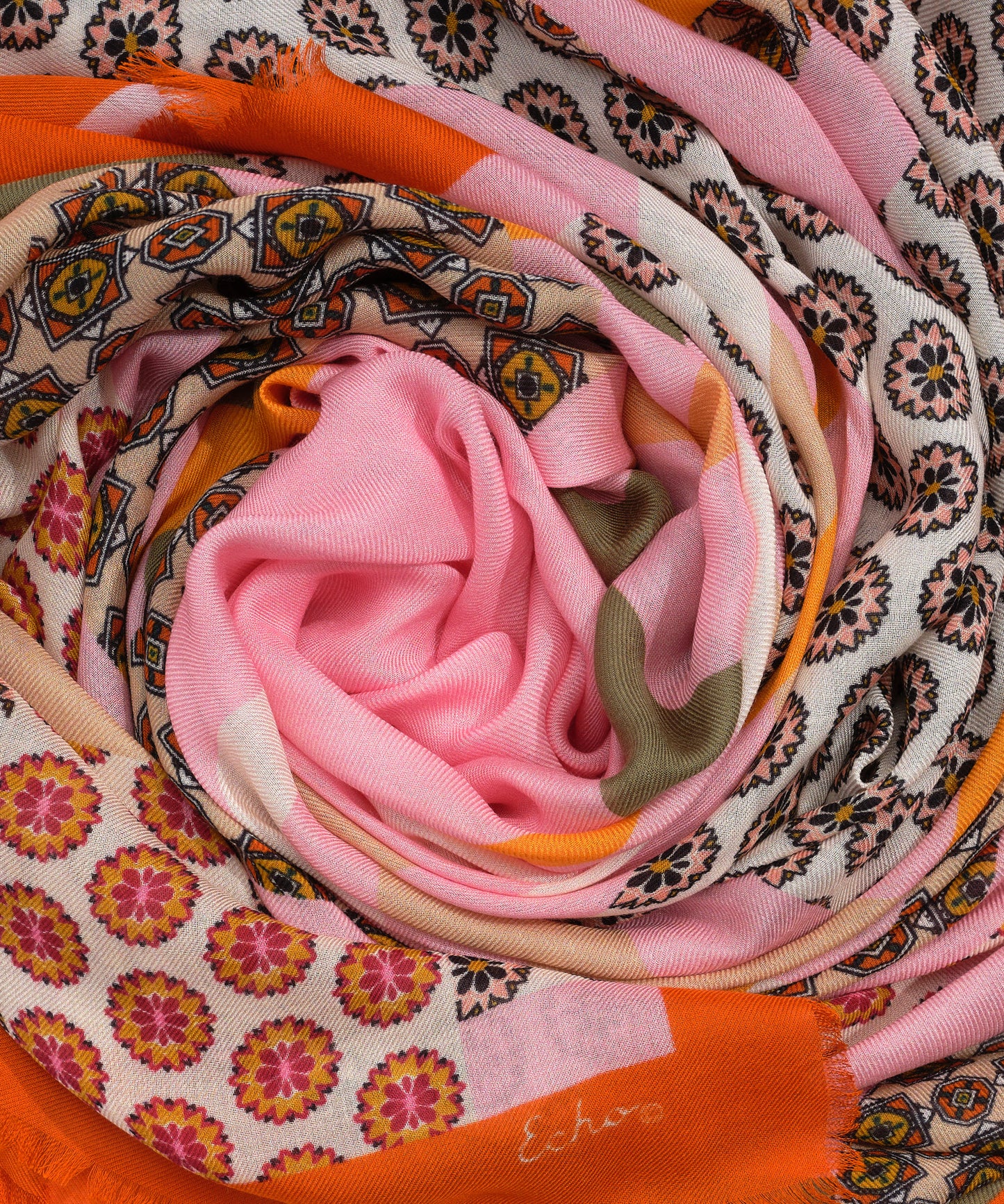 Foulard Patch Square in color Rose Quartz