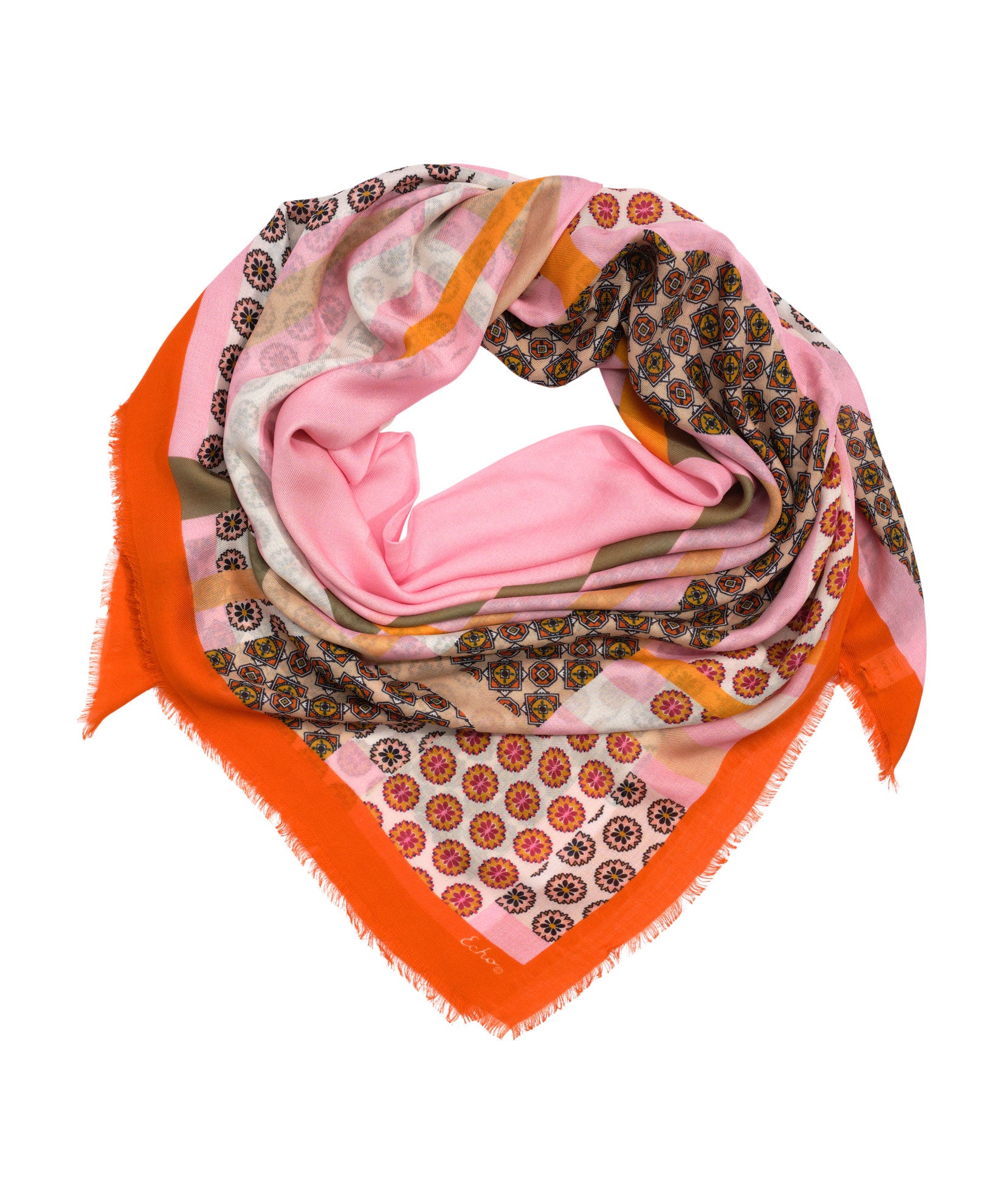 Foulard Patch Square in color Rose Quartz