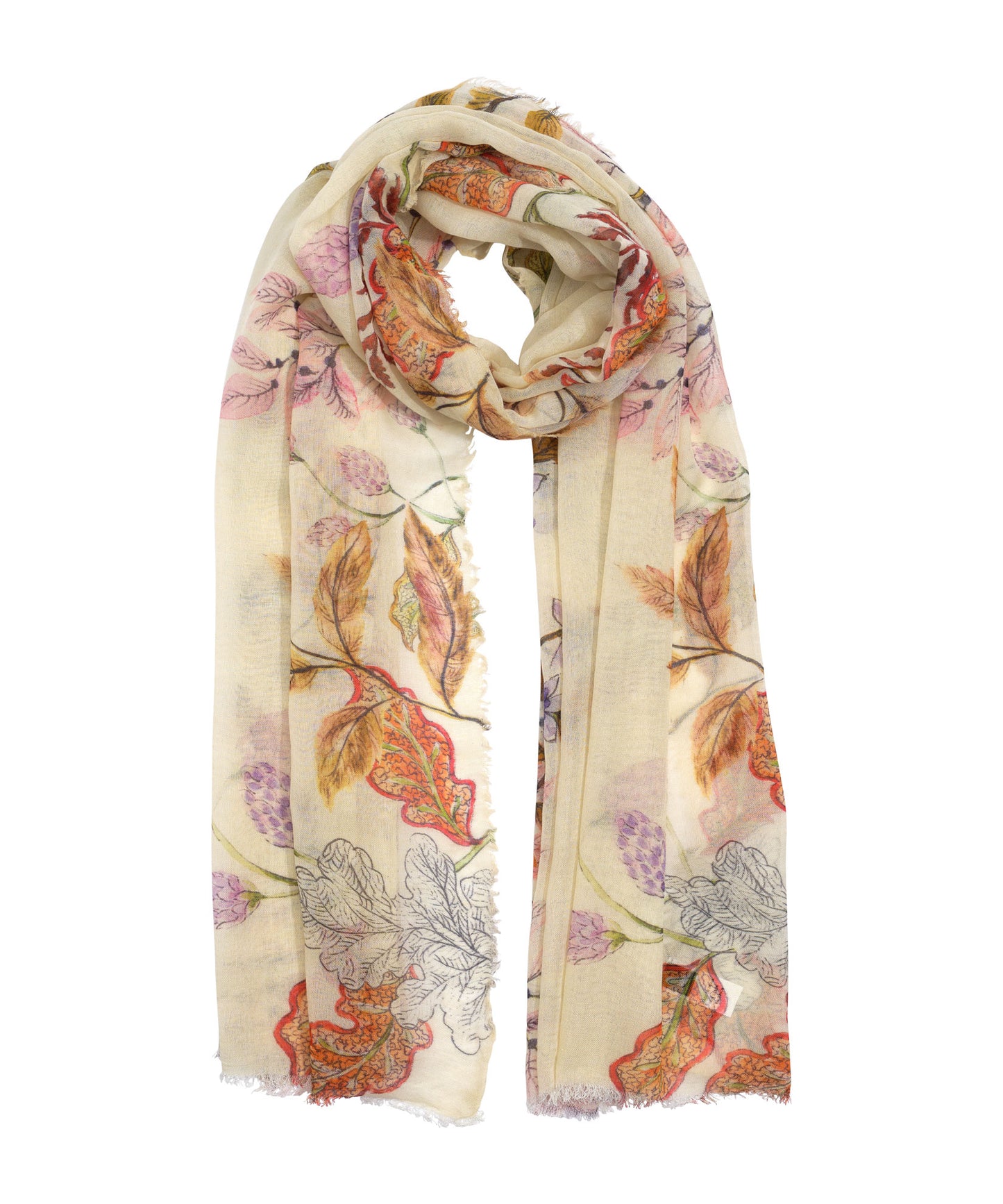 Flower Trail Wrap in color Cream