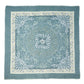 Vintage Decorative Floral Square Scarf in color blue dusk