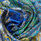 Colorblock Paisley Square in color Dazzling Blue