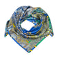 Colorblock Paisley Square in color Dazzling Blue