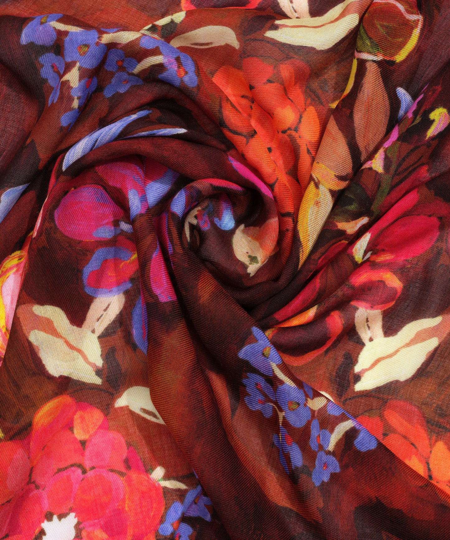 Happy Floral Wrap in color Harvest Pumpkin