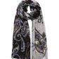 Paisley Split Wrap in color Black