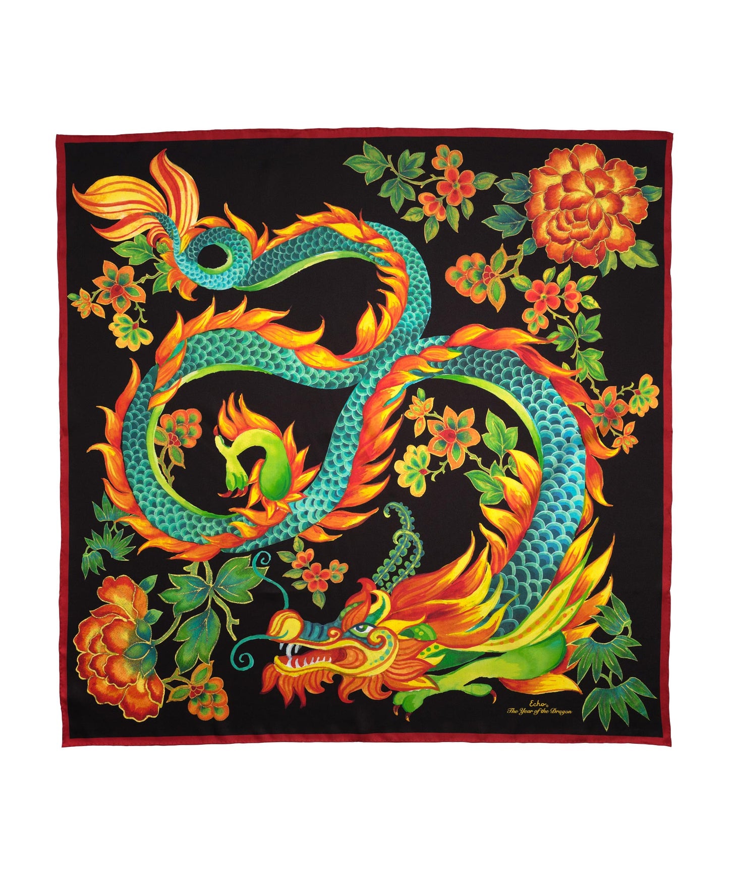 Year Of The Dragon in color Black