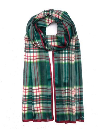 Holiday Plaid Wrap in color Juniper