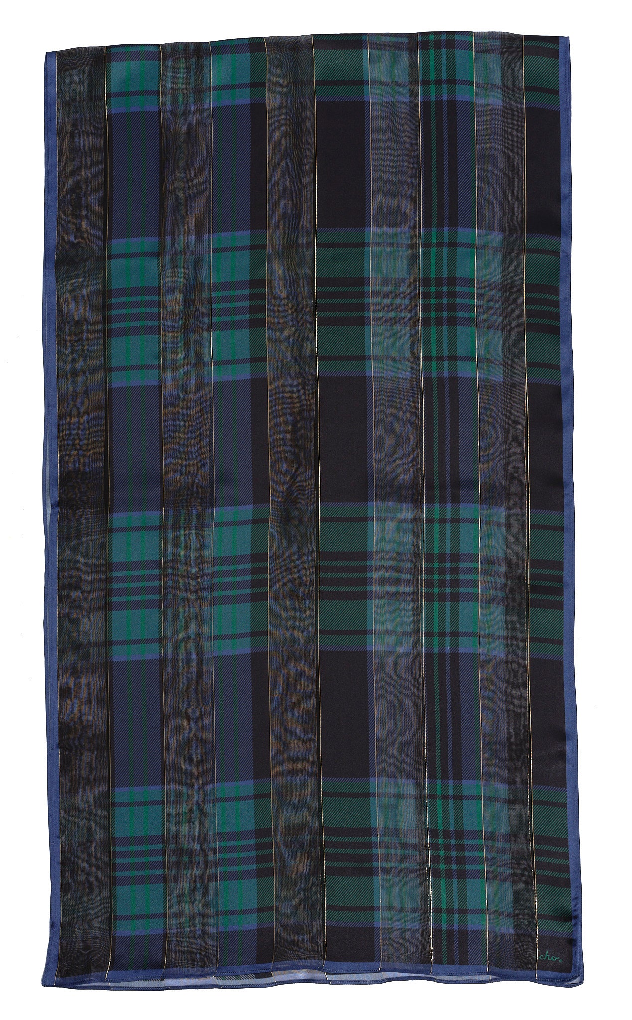 Holiday Plaid Wrap in color Blue Spruce