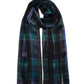 Holiday Plaid Wrap in color Blue Spruce