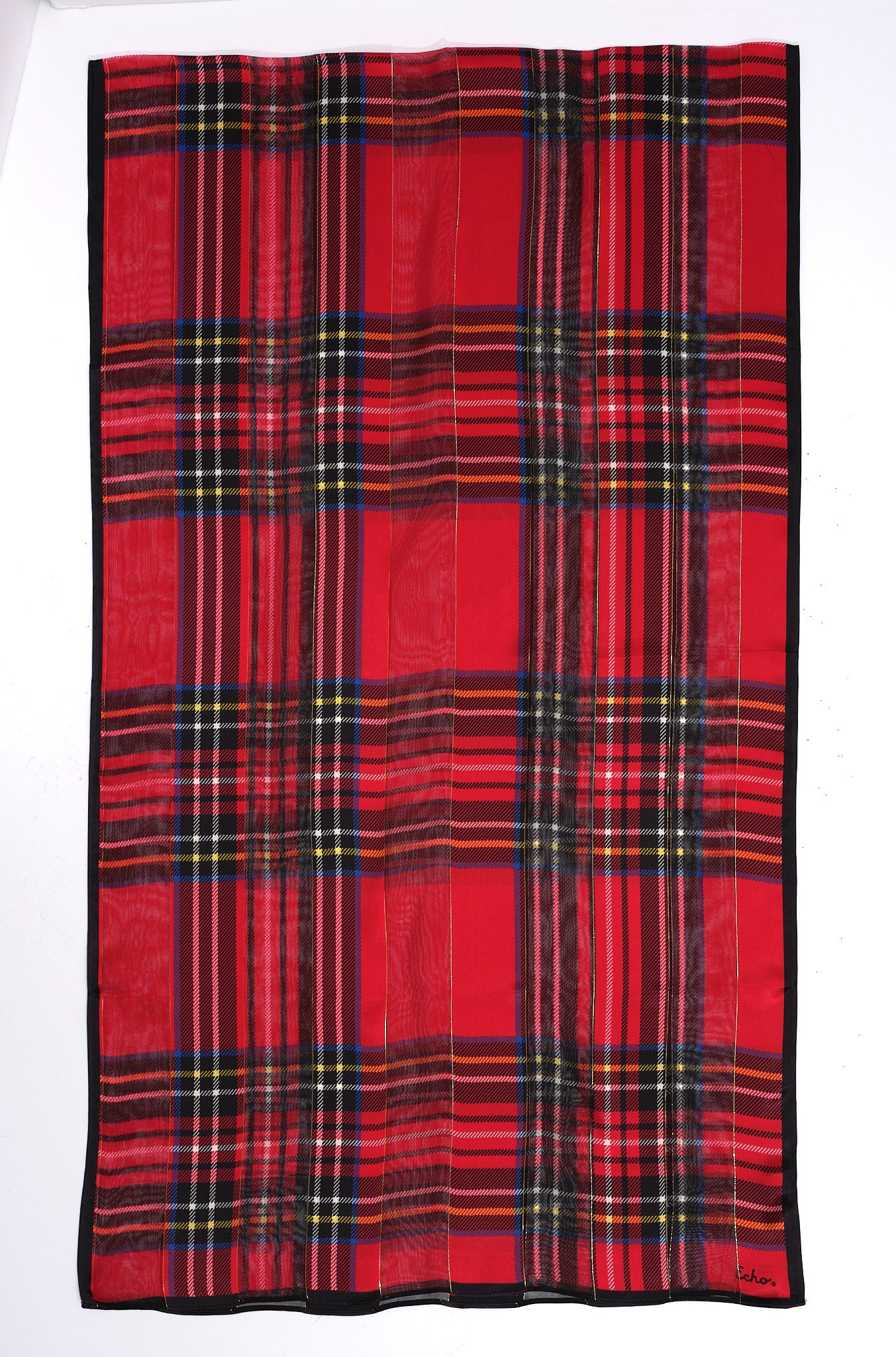 Holiday Plaid Wrap in color Cherry