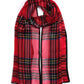 Holiday Plaid Wrap in color Cherry