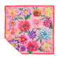 Dahlias In Bloom 23" Silk Square Scarf in color sunkissed coral