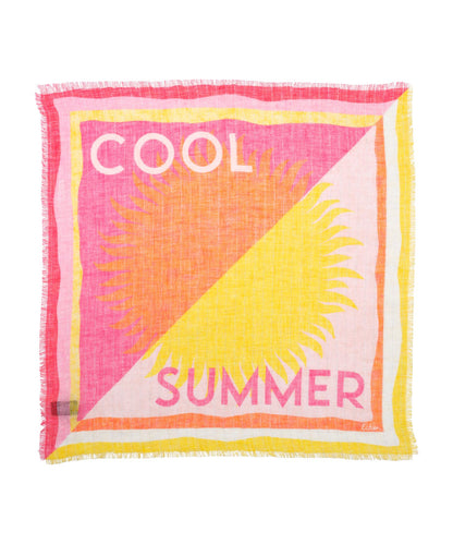 Cool Summer Bandana in color pink lemonade