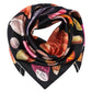 Sea Treasures 35 Silk Square Scarf in color black