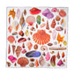 Sea Treasures 35 Silk Square Scarf in color cream