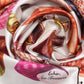 Sea Treasures 35" Silk Square Scarf in color cream