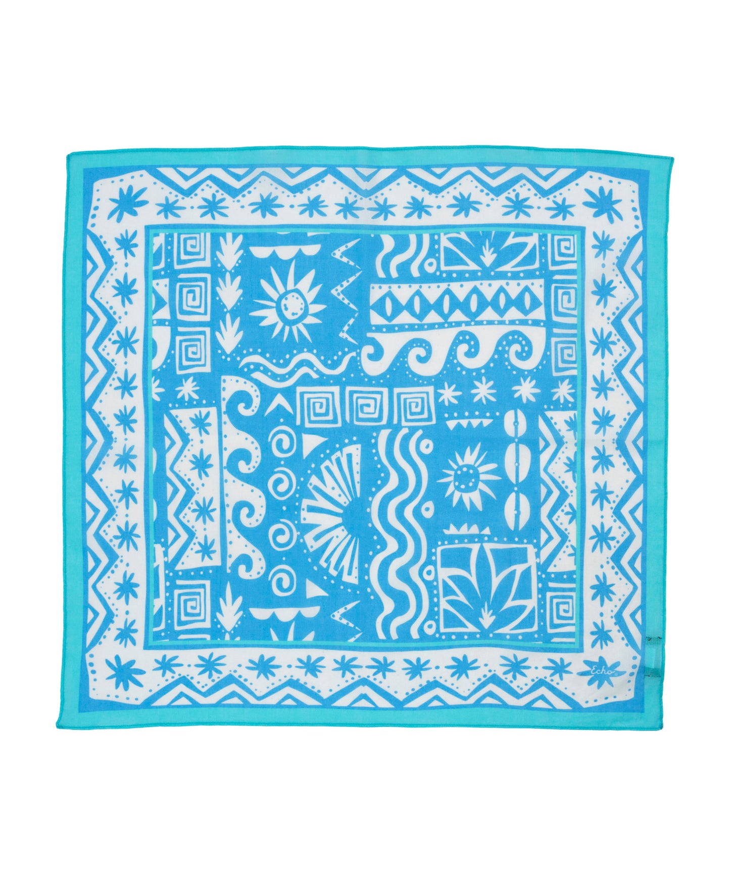 Sun And Surf Bandana in color Hawaiian blue