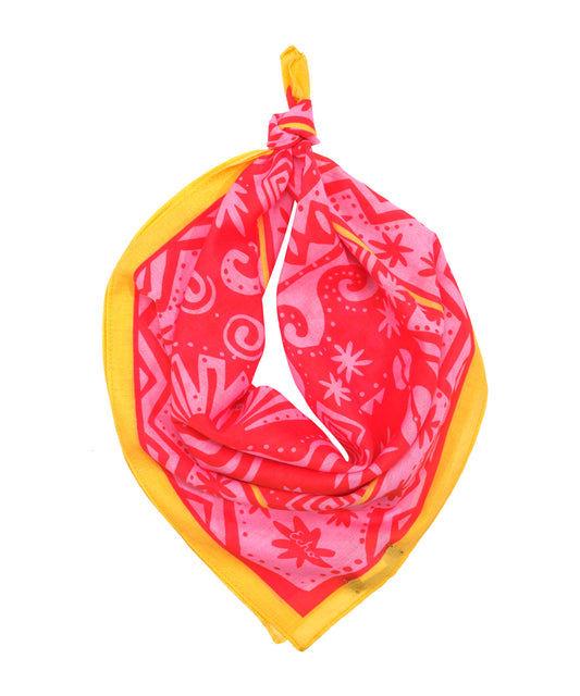 Sun And Surf Bandana in color pink lemonade